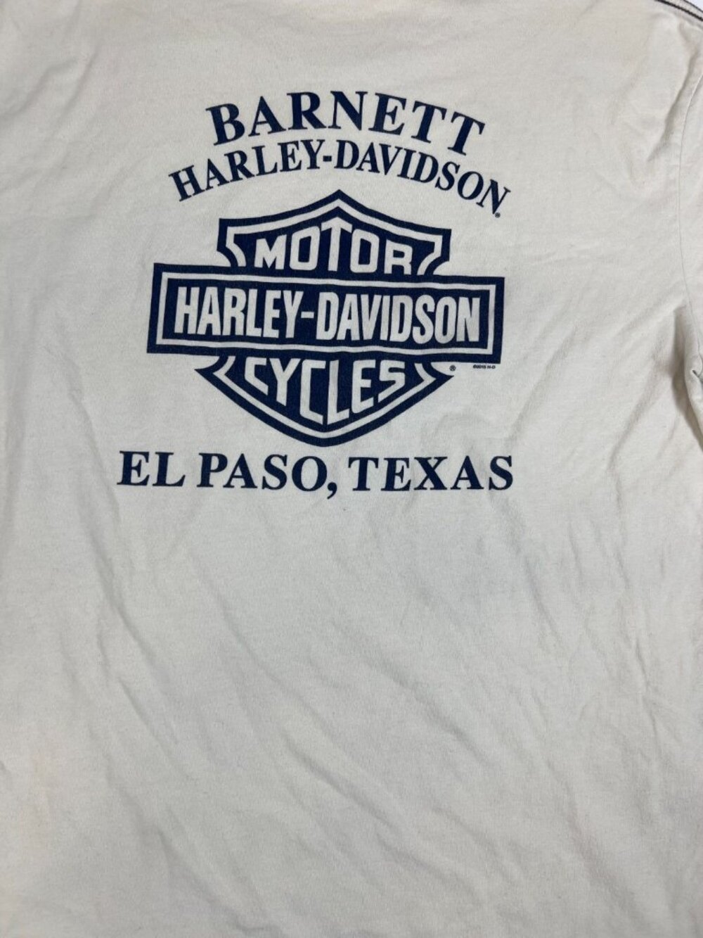 Vintage Harley-Davidson T-Shirt Men Medium Barnett Eagle Graphic White - Picture 5 of 7